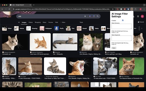 AI Image Filter  from Chrome web store to be run with OffiDocs Chromium online