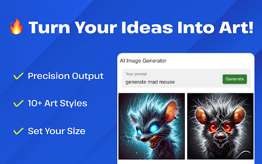 AI Image Generator Chat GPT  from Chrome web store to be run with OffiDocs Chromium online