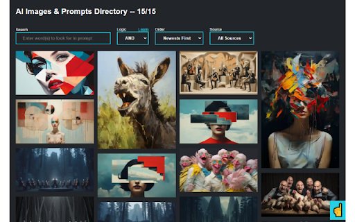 AI Images  Prompts Directory  from Chrome web store to be run with OffiDocs Chromium online