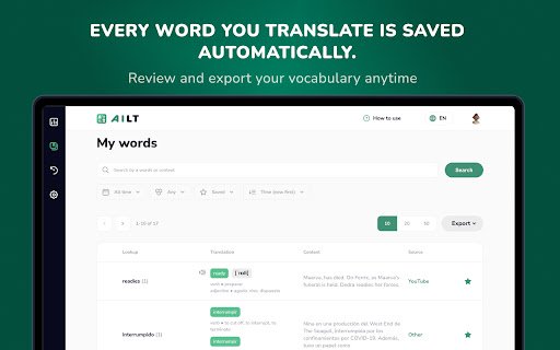 AI Language Translator  from Chrome web store to be run with OffiDocs Chromium online