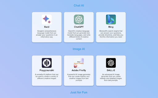 AI Launchpad  from Chrome web store to be run with OffiDocs Chromium online