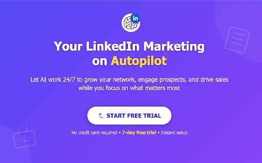 AI Marketer for LinkedIn – Your AI Agent for Automated LinkedIn Growth  from Chrome web store to be run with OffiDocs Chromium online
