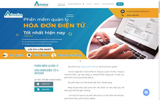 AInvoice công cụ ký điện tử  from Chrome web store to be run with OffiDocs Chromium online