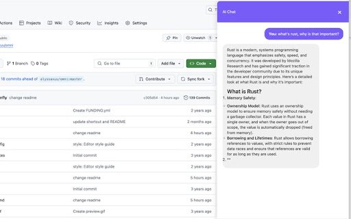 AIPex  from Chrome web store to be run with OffiDocs Chromium online