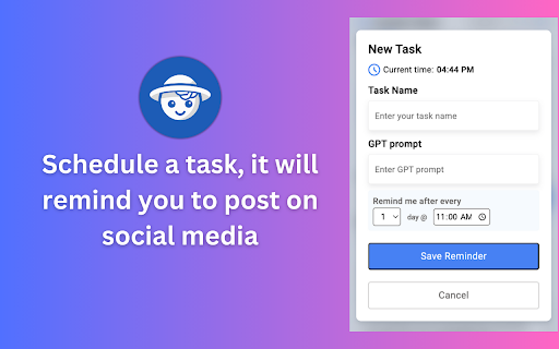 AI Post Creator  from Chrome web store to be run with OffiDocs Chromium online