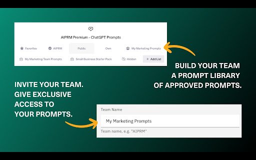 AIPRM for ChatGPT  from Chrome web store to be run with OffiDocs Chromium online