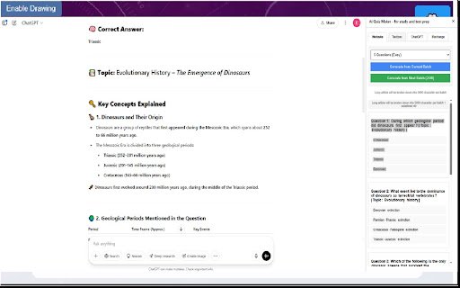 AI Quiz Maker for study and test prep  from Chrome web store to be run with OffiDocs Chromium online