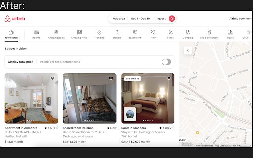 Airbnb No Split Stays  from Chrome web store to be run with OffiDocs Chromium online