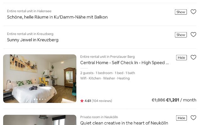 Ang Airbnb Sanity mula sa Chrome web store na tatakbo sa OffiDocs Chromium online