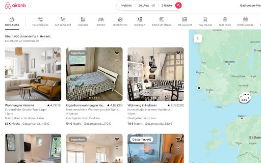 AirBnB Scout  from Chrome web store to be run with OffiDocs Chromium online