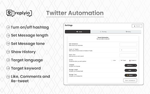 AI Response Generator Replyio.com  from Chrome web store to be run with OffiDocs Chromium online