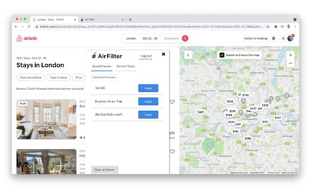 Chrome 网上商店的空气过滤器将与 OffiDocs Chromium 在线运行