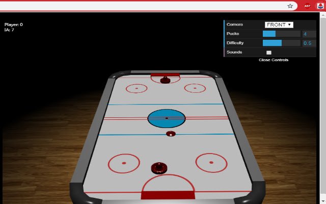 Air Hockey de la boutique en ligne Chrome sera exécuté avec OffiDocs Chromium en ligne