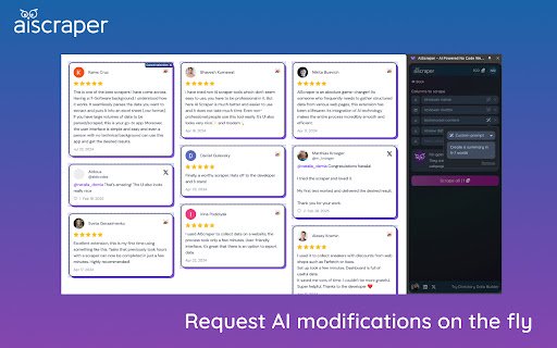 AIScraper AI Powered No Code Web Scraping Tool  from Chrome web store to be run with OffiDocs Chromium online