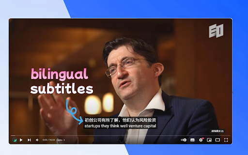 AITransDub Translate YouTube/TED videos  Subtitles Player  from Chrome web store to be run with OffiDocs Chromium online