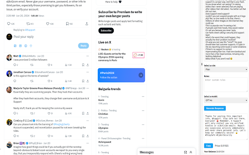 AI Tweet Replier  from Chrome web store to be run with OffiDocs Chromium online