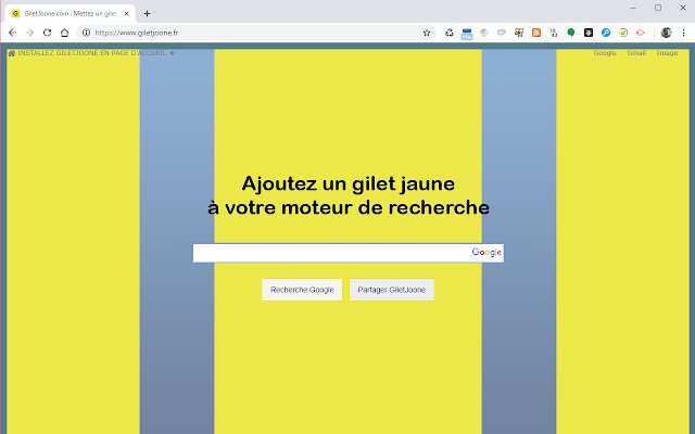 Ajoutez un gilet jaune à Google ze sklepu internetowego Chrome do uruchomienia z OffiDocs Chromium online