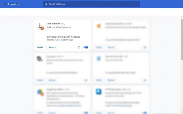 Akdis adblocker จาก Chrome เว็บสโตร์ที่จะทำงานกับ OffiDocs Chromium ออนไลน์