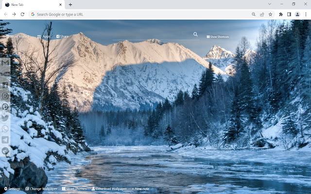 Alaska Wallpaper HD New Tab  from Chrome web store to be run with OffiDocs Chromium online