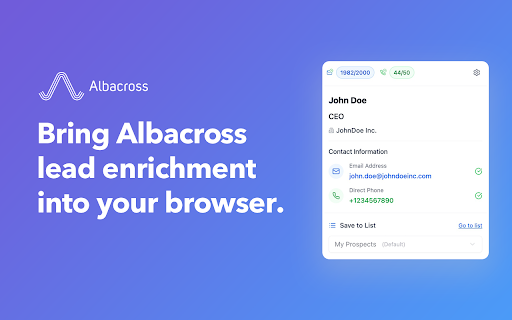 Albacross: LinkedIn Contact Finder  from Chrome web store to be run with OffiDocs Chromium online