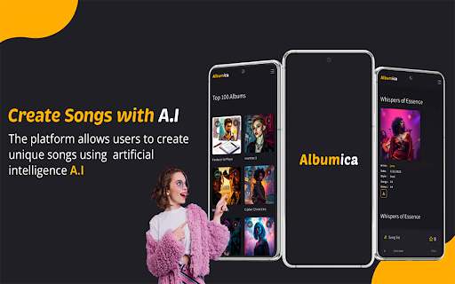 Albumica Lyrics Generator  from Chrome web store to be run with OffiDocs Chromium online