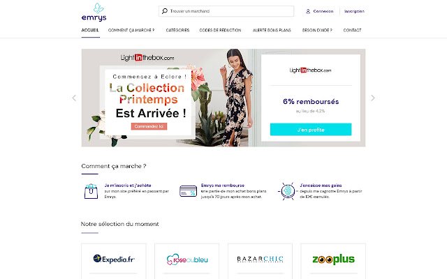 Alerte Bons Plans Emrys la carte  from Chrome web store to be run with OffiDocs Chromium online