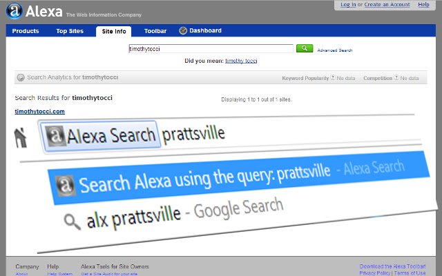 Alexa Search  from Chrome web store to be run with OffiDocs Chromium online