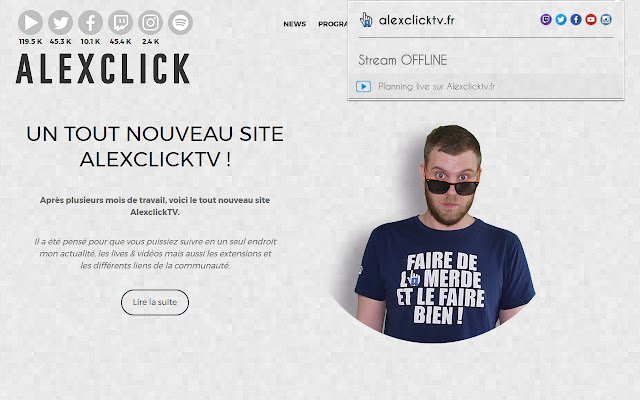 Alexclick dal negozio web di Chrome può essere eseguito con OffiDocs Chromium online