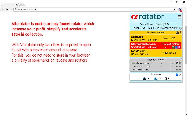 AlfaRotator  from Chrome web store to be run with OffiDocs Chromium online