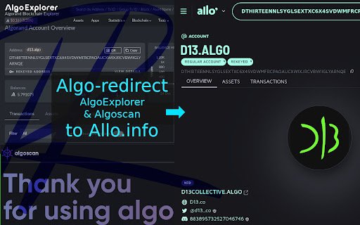 Algo Redirect  from Chrome web store to be run with OffiDocs Chromium online
