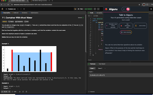 Alguru  from Chrome web store to be run with OffiDocs Chromium online
