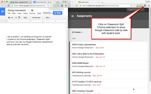 Alice Keeler Classroom Split from Chrome web store to be run with OffiDocs Chromium online Alice Keeler Classroom Split from Chrome web store to be run with OffiDocs Chromium online