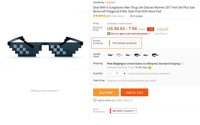 AliExpress: Search similar products  from Chrome web store to be run with OffiDocs Chromium online