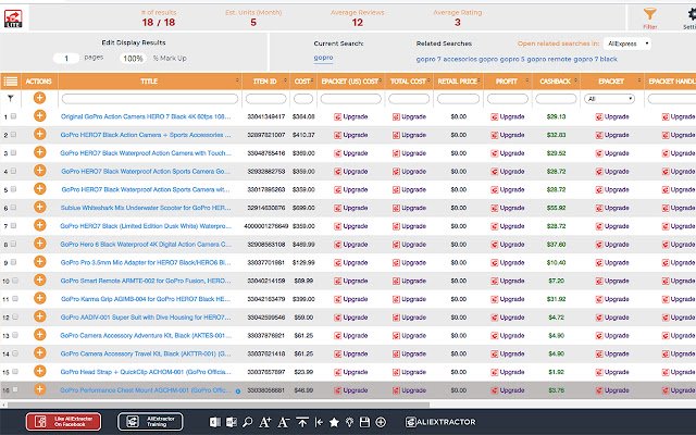 AliExtractor Lite uit de Chrome-webwinkel om te worden uitgevoerd met OffiDocs Chromium online