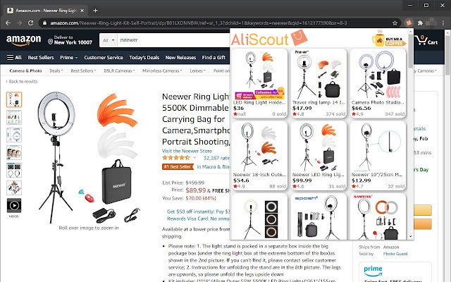 Ali Scout  from Chrome web store to be run with OffiDocs Chromium online