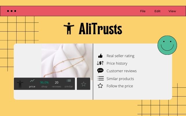 AliTrusts — Shopping Assistant sur AliExpress depuis la boutique en ligne Chrome à exécuter avec OffiDocs Chromium en ligne