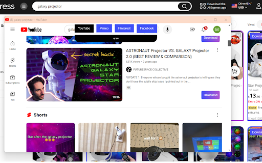 AliVideo Aliexpress Video Finder  Downloader  from Chrome web store to be run with OffiDocs Chromium online