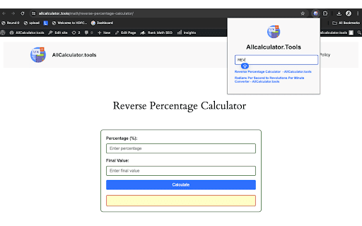 AllCalculator.Tools  from Chrome web store to be run with OffiDocs Chromium online