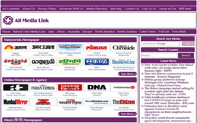 Lahat ng Indian Newspapers Live Radios mula sa Chrome web store na tatakbo sa OffiDocs Chromium online