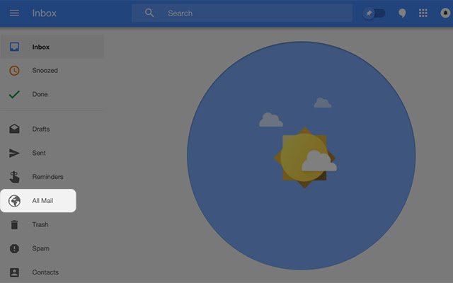 Przycisk All Mail dla Inbox by Gmail ze sklepu internetowego Chrome do uruchomienia z OffiDocs Chromium online