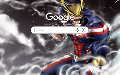 All Might My Hero Academia Anime Theme  from Chrome web store to be run with OffiDocs Chromium online