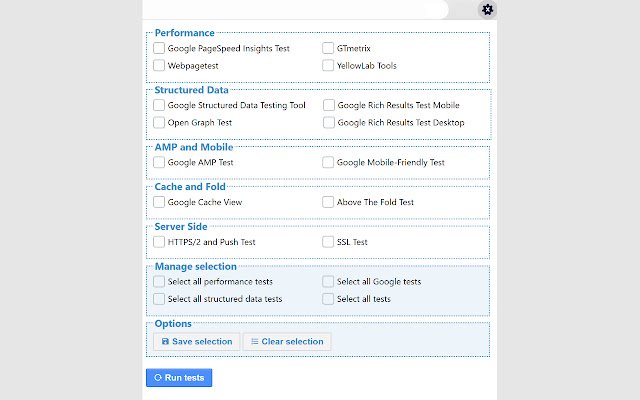 All Tests SEO Needs  from Chrome web store to be run with OffiDocs Chromium online