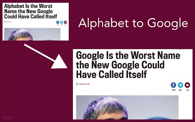 Alphabet to Google  from Chrome web store to be run with OffiDocs Chromium online