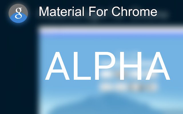 ALPHA Material Para sa Chrome mula sa Chrome web store na tatakbo sa OffiDocs Chromium online