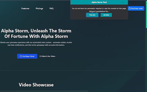 Alpha Storm Tool  from Chrome web store to be run with OffiDocs Chromium online