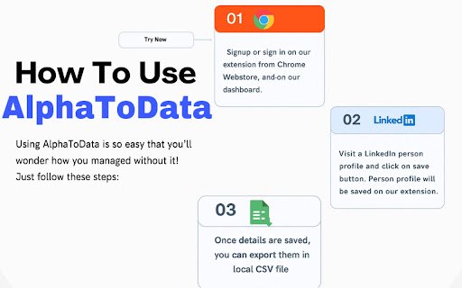 AlphaToData  from Chrome web store to be run with OffiDocs Chromium online