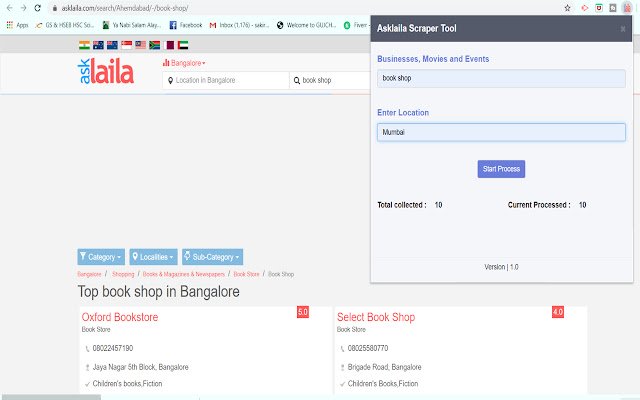 AL Scraper Tool  from Chrome web store to be run with OffiDocs Chromium online