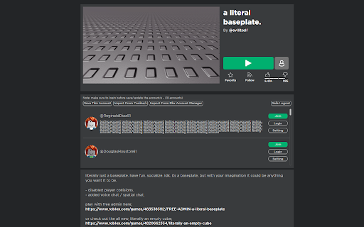 AltBlox  from Chrome web store to be run with OffiDocs Chromium online