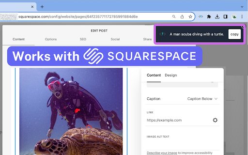 AltText.ai: Alt text generator  from Chrome web store to be run with OffiDocs Chromium online