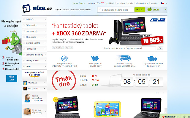 Alza.cz ze sklepu internetowego Chrome do uruchomienia z OffiDocs Chromium online
